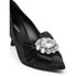 Dolce & Gabbana Jewel Bow Pumps Black Satin Leather Sole - Women’s