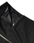 Dolce & Gabbana Black Virgin Wool High Waisted Mini Skirt