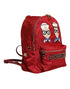 Dolce & Gabbana Red #DGFAMILY Vulcano Nylon and Leather Embellished Backpack Bag