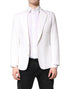 Dolce & Gabbana White Single Breasted Men Coat Blazer Suit