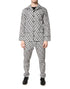 Dolce & Gabbana Black White DG Print Cotton Pajama Set Sleepwear