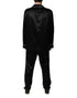 Dolce & Gabbana Black Silk Shirt Pants Pajama Set Sleepwear
