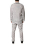 Dolce & Gabbana White Black Stripes Cotton Men Pajama Set Sleepwear