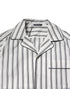 Dolce & Gabbana White Black Stripes Cotton Men Pajama Set Sleepwear