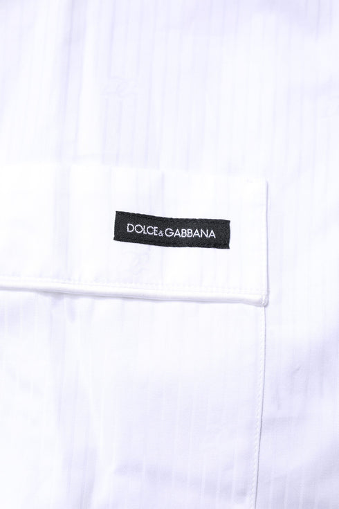 Dolce & Gabbana White Cotton Shirt Pants Pajama Set Sleepwear