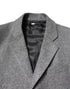 Dolce & Gabbana Gray Wool Single Breasted Trench Coat Jacket