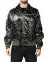Dolce & Gabbana Green DG Logo Print Bomber Full Zip Jacket