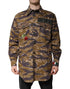 Dolce & Gabbana Brown Leopard Cotton Collared Coat Jacket
