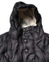 Dolce & Gabbana Black Hooded Parka Coat Winter Jacket