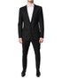 Dolce & Gabbana Black Wool Single Breasted 2 Piece Suit