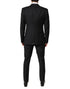 Dolce & Gabbana Black Wool Single Breasted 2 Piece Suit