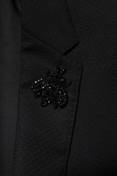 Dolce & Gabbana Black Wool Single Breasted 2 Piece Suit