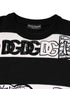 Dolce & Gabbana Black White Logo Print Wool Pullover Sweater