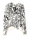 Dolce & Gabbana White Black Logo Print Women Pullover Sweater