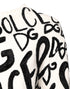 Dolce & Gabbana White Black Logo Print Women Pullover Sweater