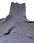 Dolce & Gabbana Gray Wool Knit Turtleneck Cropped Top Sweater