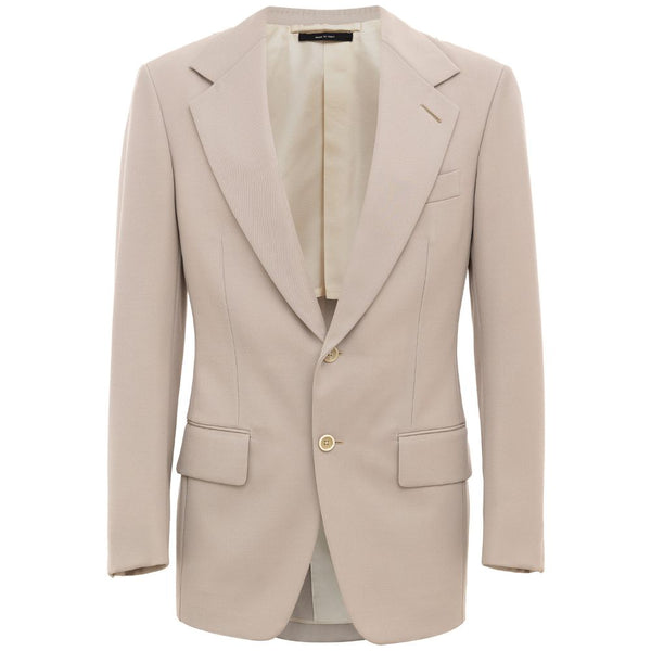 Tom Ford Beige Wool Suit & Blazer