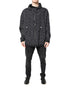 Dolce & Gabbana Black Heart Print Hooded Windbreaker Jacket