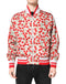 Dolce & Gabbana White Cherry Print Full Zip Bomber Jacket