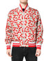 Dolce & Gabbana White Cherry Print Full Zip Bomber Jacket