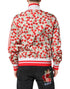 Dolce & Gabbana White Cherry Print Full Zip Bomber Jacket