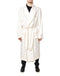 Dolce & Gabbana Ivory Silk Logo Men Wrap Robe Coat Jacket
