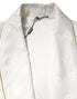 Dolce & Gabbana Ivory Silk Logo Men Wrap Robe Coat Jacket