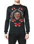 Dolce & Gabbana Black Sequined Embellished Pullover Sweater