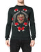 Dolce & Gabbana Black Sequined Embellished Pullover Sweater