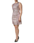Dolce & Gabbana Pink Jacquard Sleeveless Sheath Mini Dress