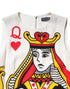 Dolce & Gabbana White Queen Of Hearts Sleeveless Maxi Dress