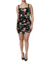 Dolce & Gabbana Black Floral Sequin Sleeveless Sheath Dress