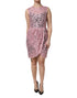 Dolce & Gabbana Pink Floral Lace Sleeveless Sheath Dress