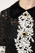 Dolce & Gabbana Black Floral Lace Embellished Mini Dress