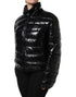 Dolce & Gabbana Black Logo Plaque Full Zip Puffer Jacket