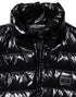 Dolce & Gabbana Black Logo Plaque Full Zip Puffer Jacket