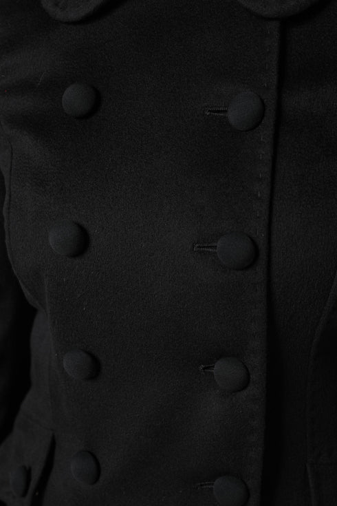 Dolce & Gabbana Black Wool Sartoria Italiano Blazer Jacket