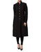 Dolce & Gabbana Black Wool Single Breasted Trench Coat Jacket