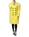 Dolce & Gabbana Yellow Double Breasted Trench Coat Jacket