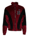 Dolce & Gabbana Red Black Cotton Logo FullZip Bomber Jacket