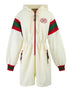 Gucci Cream Polyester Hooded Logo Sweatsuit