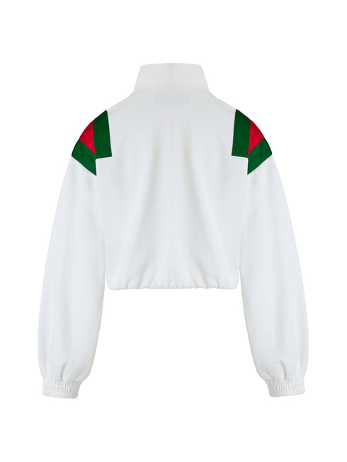 Gucci White Polyester Logo Sweatshirt