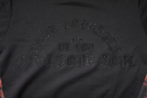 Dolce & Gabbana Black Embroidered Crew Neck Pullover Sweater