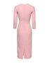 Dolce & Gabbana Pink Viscose 3/4 Sleeves Sheath Midi Dress