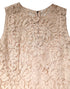 Dolce & Gabbana Beige Floral Lace Sleeveless Sheath Dress