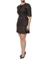 Dolce & Gabbana Brown Tweed Short Sleeves A-line Mini Dress