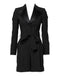 Dolce & Gabbana Black Wool Jumpsuit Dress Women Coat Jacket