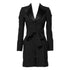 Dolce & Gabbana Black Wool Jumpsuit Dress Women Coat Jacket