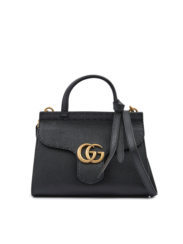 Gucci GG Marmont Cellarius Top Handle Bag Black Leather Women’s