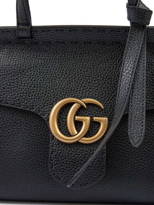 Gucci GG Marmont Cellarius Top Handle Bag Black Leather Women’s